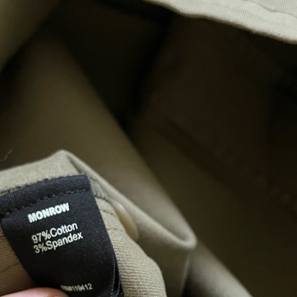 Monrow|Olive Anorak Jacket with Stripe Detail on Sides, Size Large•••Shaket - Picture 12 of 14